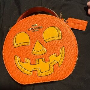 Coach Orange Pumpkin Purse